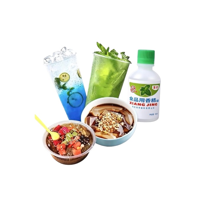龍邦慧邦 薄荷水 濃縮型 老式薄荷水 清涼薄荷水 薄荷汁 黑涼皮 白涼皮【提升燒仙草 冰粉口感】冰粉自製 綠豆湯 薄荷味 奶茶 清涼 糖水夏天必備 25ml