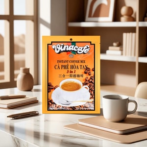 Vietnamese 3-in-1 Instant Coffee Mix - Milky, Sweet, 20 Sachets, 14 oz