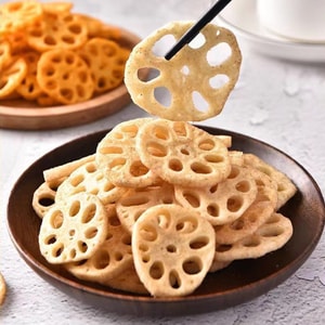 Wusan Farm - Crispy Lotus Root Slices: Unveiling a Novel Approach to Savoring Lotus Root. 150g mustaro flavor