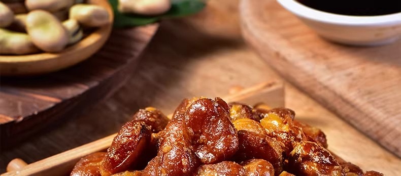 【中国直邮】 百年吴府记 老醋蚕豆【原味+香辣 混合装458g*1】酸甜酥脆四川特产零食休闲炒货小吃兰花豆包装