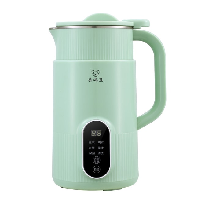 110V Small Soymilk Maker Home Use No Filter Multifunction Mini Juice Auxiliary Rice Paste Wall Breaker Green