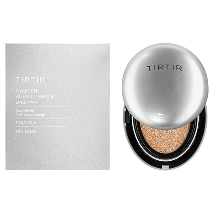 TIRTIR Cushion Powder 【Silver Whitening】 / SPF30 / PA++ / 23N / 4.5g / Mini