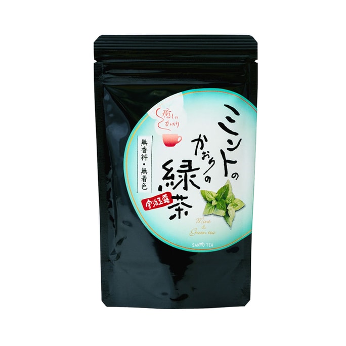 【日本直邮】日本 SANYO 山阳商事 薄荷绿茶 茶包 10包