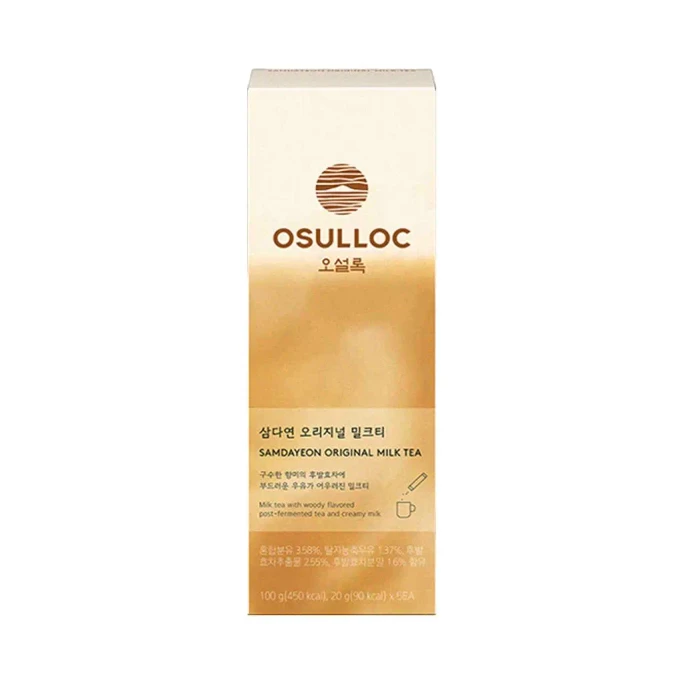 【한국 직배송】 한국 Osulloc 오리지널 밀크티 5개입