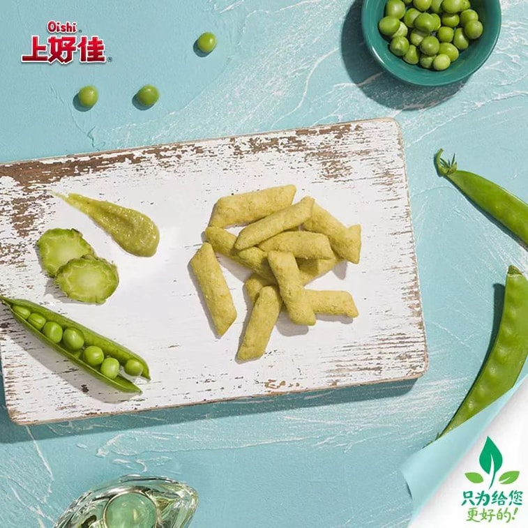 上好佳（上好佳）わさび風味のサヤエンドウ。厳選された自然由来の素材で作られ、楽しくお召し上がりいただけます。軽くてシャキシャキ、そして美味しい。95g 3