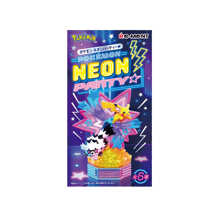 Pokémon Neon Party Series Blind Box Figurine 6 styles one random