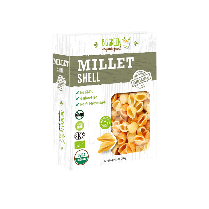 Organic Millet Shell Pasta, 8.81oz