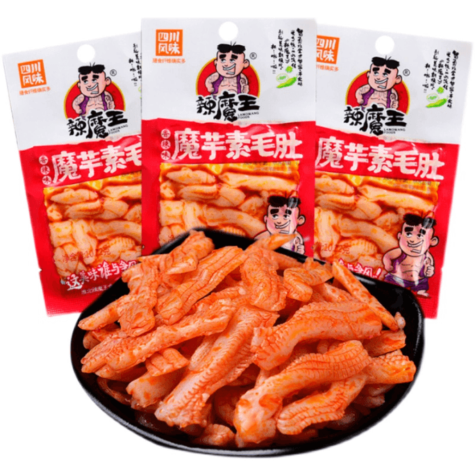 Spicy Demon King Spicy Vegetarian Konjac Refreshing Konjac Vegetarian Tripe Spicy Small Packet 10g * 10 packs