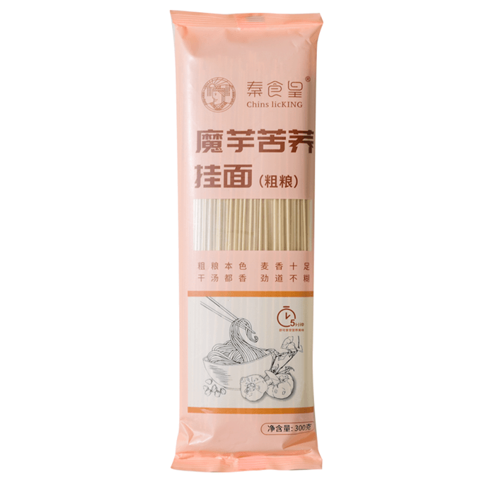   秦食皇 蒟蕎麵 速食粗糧麵300g【健康代餐 亞米獨家】