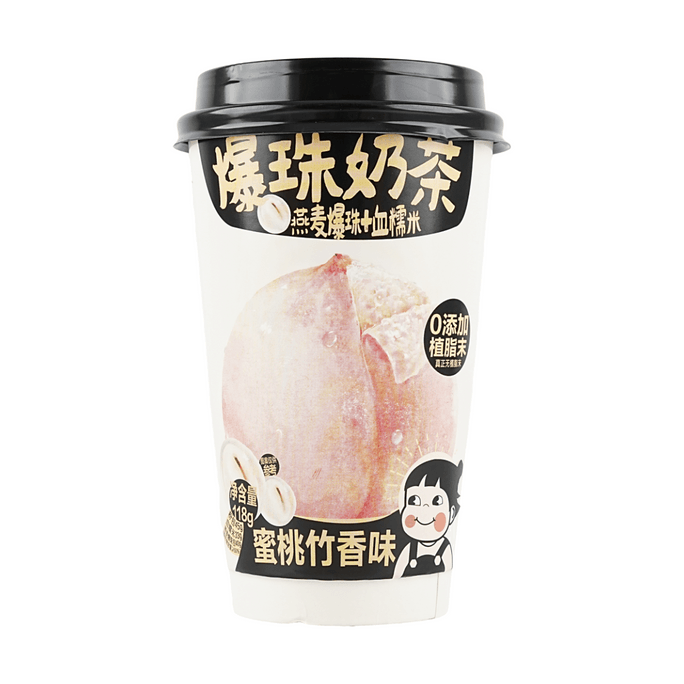 Bubble Milk Tea Peach Bamboo Flavor, 4.2 oz