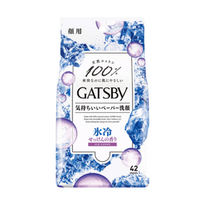 【日本直郵】 日本 GATSBY 傑士派 傑士派 曼丹 潔面紙 42片 皂香型 徹底去除汗水 皮脂和污垢 預防油性肌膚和粉刺