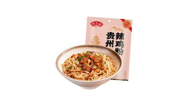 台湾(中国)直邮】黔五福 貴州辣鶏粉 混ぜ麺インスタント朝食・夜食用生