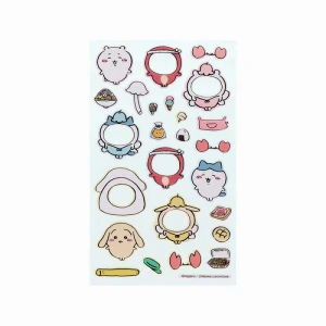  Chiikawa Dress-Up Stickers ReusablePink Backing Card 1 Sheet