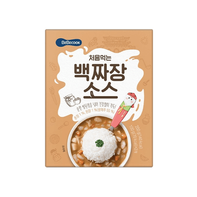 韩国  BeBecook 20包初食温和黑豆酱  20 Packs ($4.39/Count)