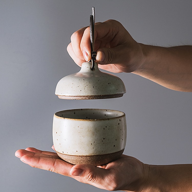 Wax thread stoneware stew pot【hand-made Japanese style】 - Yami.com