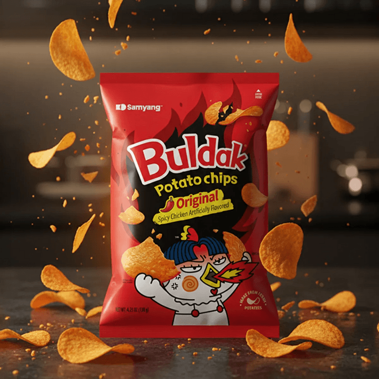 サムヤンジャパン ブルダック ポテトチップス 人工スパイシーチキン