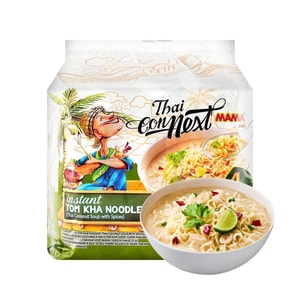 Thai Connext 인스턴트 톰 카 누들 - 향신료가 들어간 태국식 코코넛 수프, 4팩, 12온스 【 인스턴트 누들 】