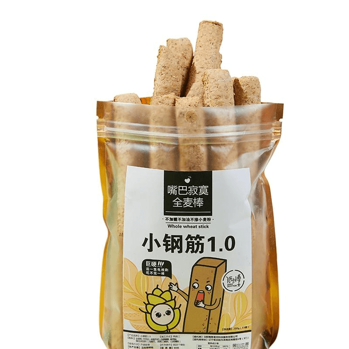 【中国直邮】低卡博士全麦棒小钢筋代餐饼干磨牙棒200g*1罐