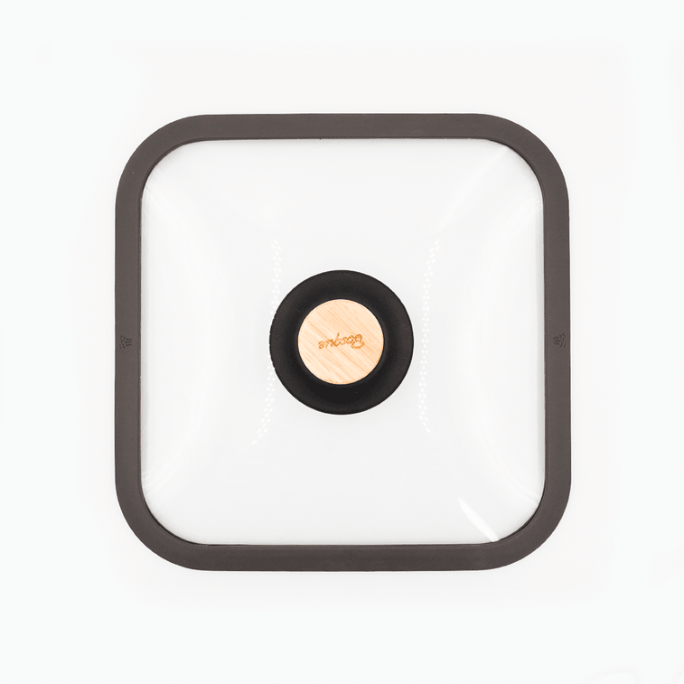 BOSQUE 논스틱 사각 그릴 팬(뚜껑 및 오크우드 손잡이 포함) 26cm 7