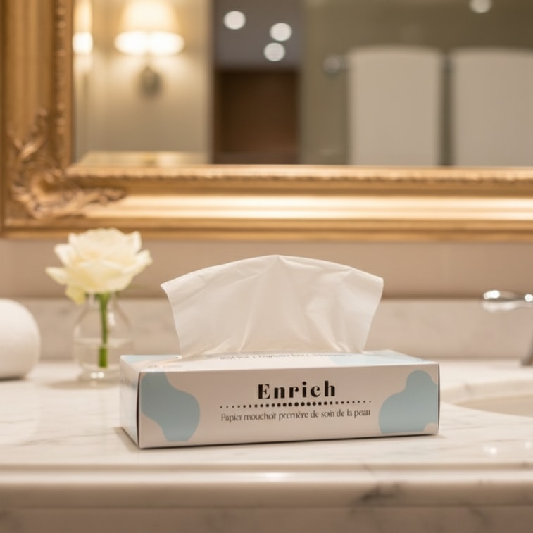 Luxury Lotion Facial Tissue 480ct 3-Ply Extra Soft Gentle Zero Dust Sensitive Skin-Friendly 9