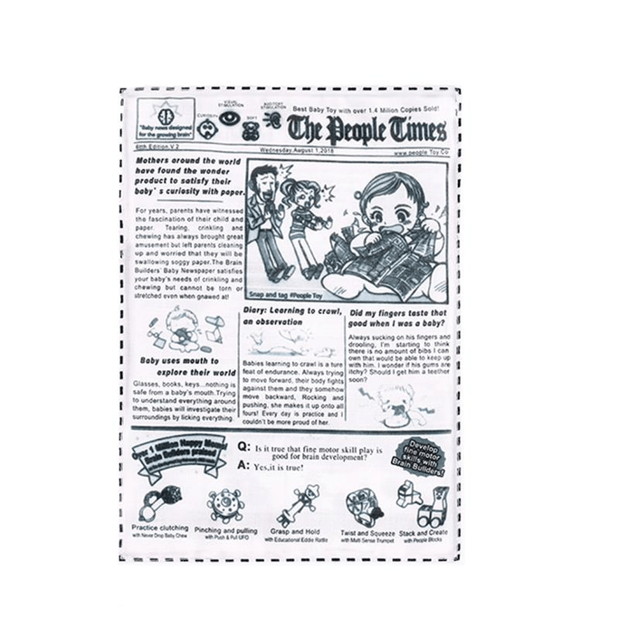 Seven O Ringing Paper Newspaper Dog Toy Sound Paper Newspaper Self-high Boredom Reliever Resistance 25*18cm *1 Piece