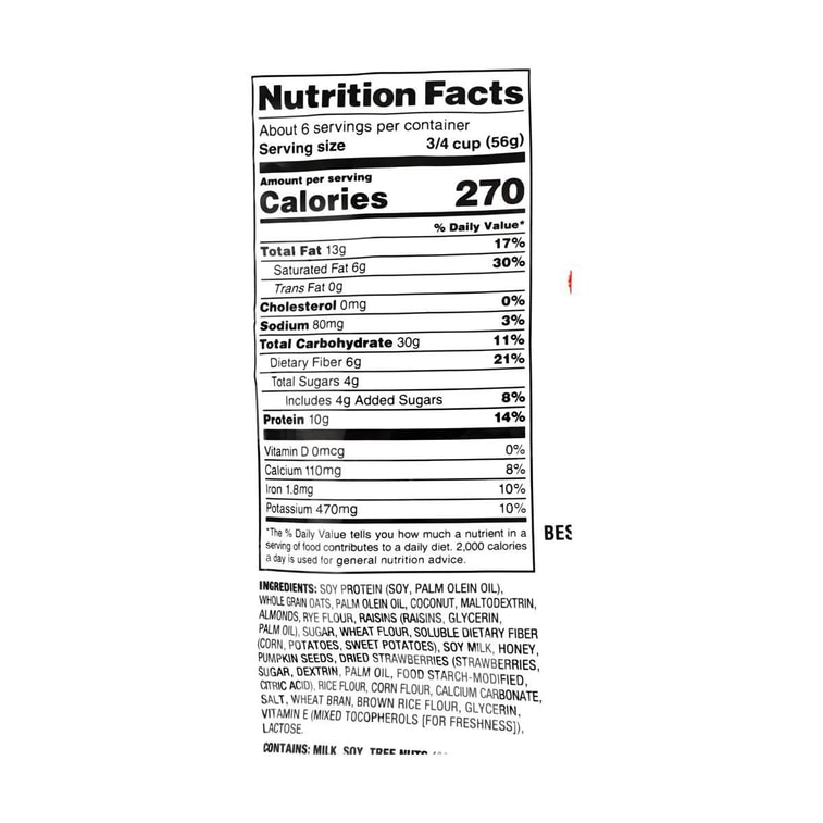 日本CALBEE卡乐比 Frugra富果乐 营养水果谷物燕麦片 减糖款 350g 即食冲饮代餐 13