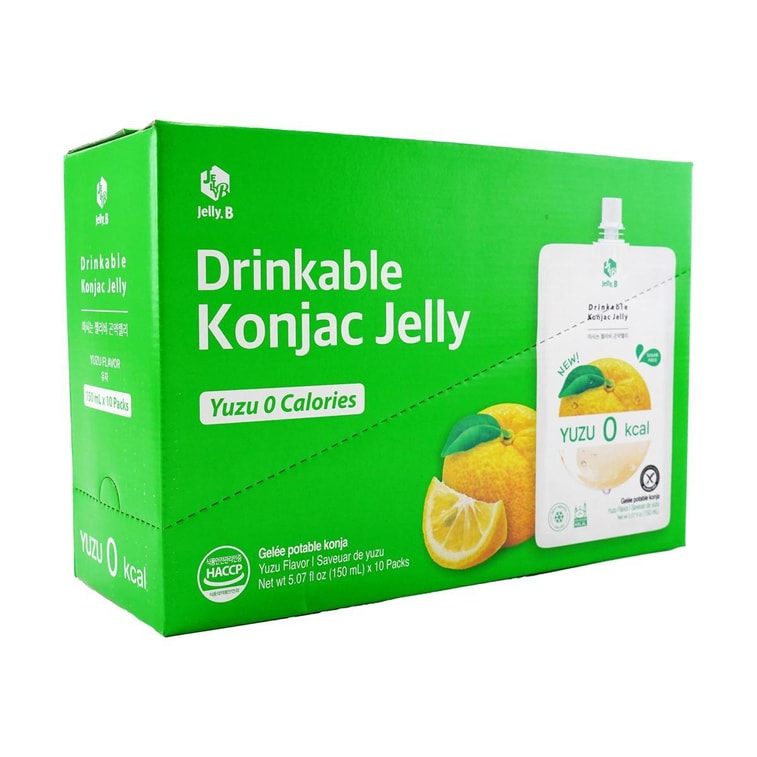 Konjac Jelly, Yuzu, 10pcs*2 -  Sugar-Free Zero Calorie & Low-Fat Satiety Snack【Value Pack】 4