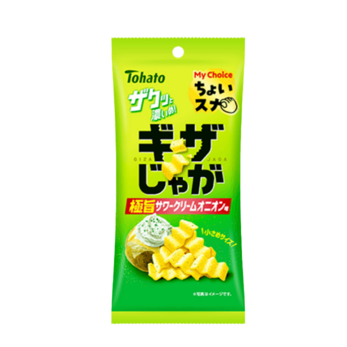 Crinkled Potato Chips  Premium Sour Cream x Onion Flavor 37g