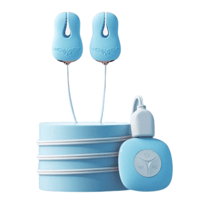 Breast clamps sex toys nipple stimulation breast massager masturbator adult sex toys blue