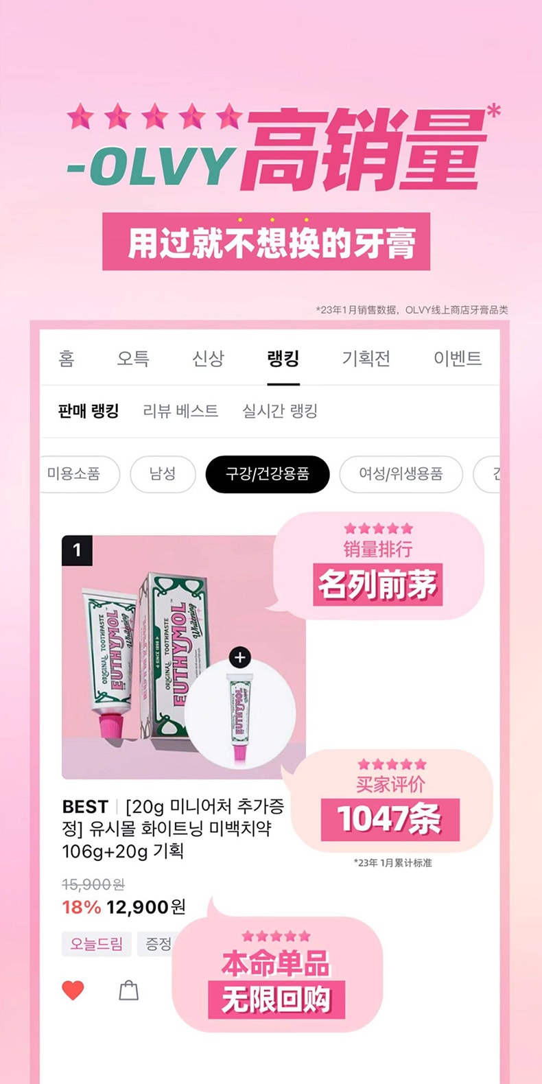 英国 EUTHYMOL悦滋木 经典亮白牙膏 花漾沁桃薄荷 清新口气 106g