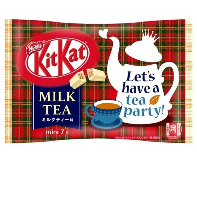 日本NESTLE雀巢 KITKAT 迷你 夹心威化巧克力 奶茶味  7枚入 4种包装随机发货