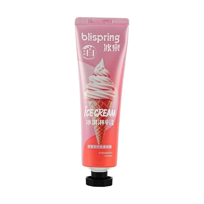 Ice Cream Toothpaste Refreshing Breath Brightening Teeth 120g