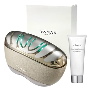 [일본 직배송] 야만 재팬 [린이 추천] 리프팅, 퍼밍, 안티에이징 뷰티 디바이스, 나이트 리페어 디바이스 (1개) + 뷰티 젤 (골드) 1개