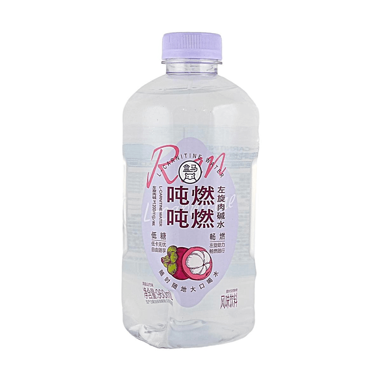 FRESHIPPO L-Carnitine Water,Sea Salt Mangosteen Flavor, 32.46 fl oz【Low Sugar 0 Fat 】