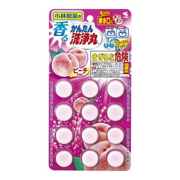 【日本直郵】KOBAYASHI小林製藥 多功能強力下水道清洗丸 水蜜桃香 12枚入