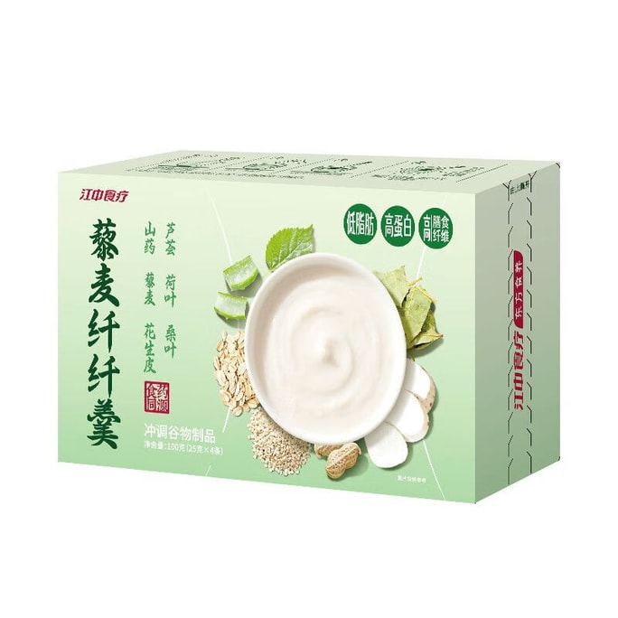 【中国直邮】 江中源 藜麦纤纤羹 100g 代餐高纤低脂燕麦早餐代餐高蛋白养胃营养