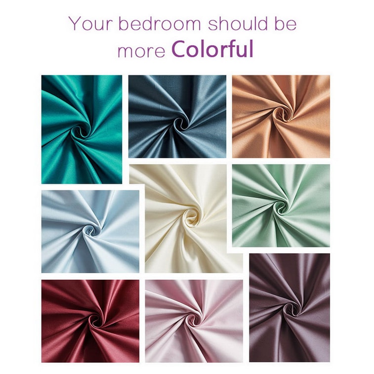 J.F.AMIEE 纯棉埃及棉800根高档长绒棉 正反两色被套三件套 被套枕套 玫瑰红/卡其 Queen/King 15