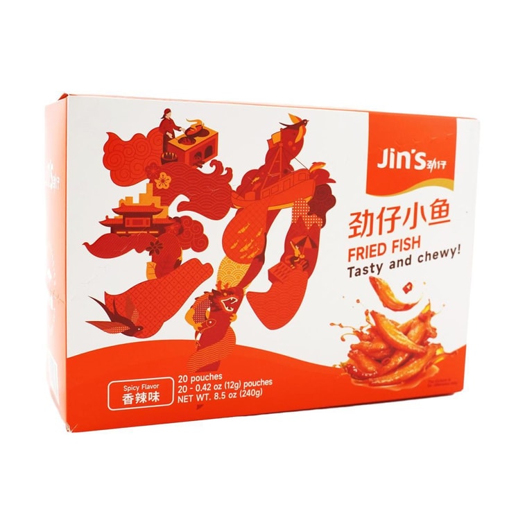 華文食品 勁仔小魚 香辣味 20包入 240g 湖南特產 5