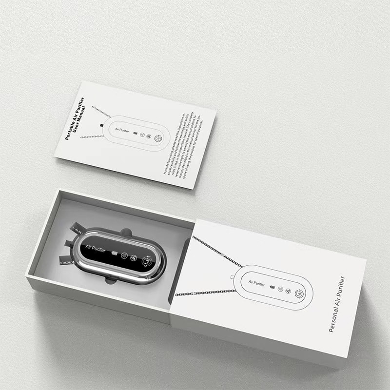 力好佳 迷你掛脖空氣清淨機便攜式隨身空氣清淨機高顏值項鍊款 1 把