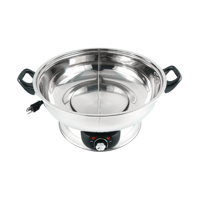 【Low Price Guarantee】5-Qt Stainless Steel Electric Shabu Hot Pot with Lid ASP-610, 1 Year Mfgr Warranty 16