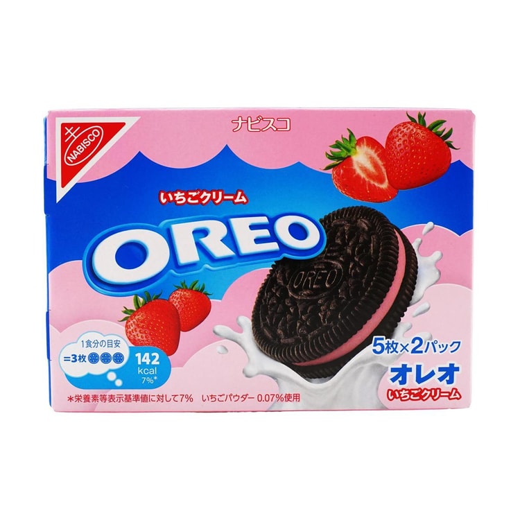 OREO Nabisco Oreo Cookie Strawberry Cream 3.42 oz - Yami