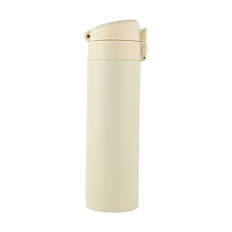 Atti One-Touch Thermal Bottle, 11.83 fl oz, #Beige, Vacuum Insulated Hot & Cold Lightweight 7