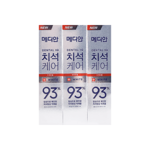 고급 치석 제거 치약, 치아 미백 및 착색 제거, 120g*3개입