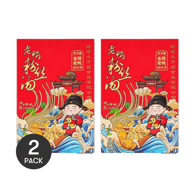 夫子廟 遊味 金陵老鴨粉絲湯 原味 252.2g *2【2份超值裝】【南京特產】