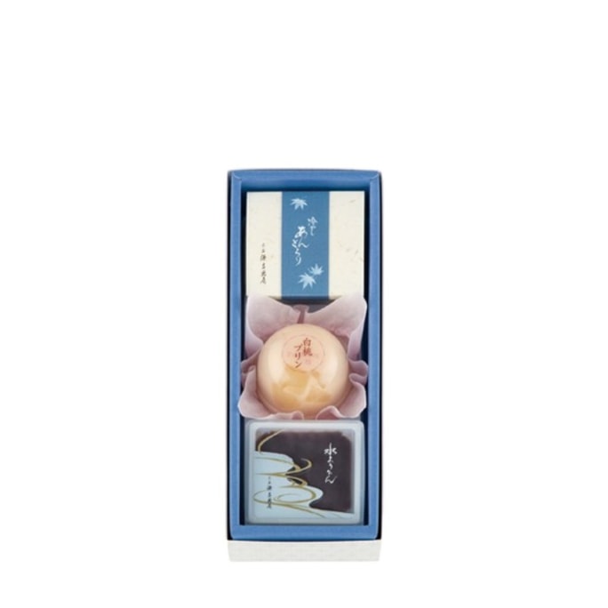 【日本直郵】 日本 宗家 源吉兆庵 傳統與菓子老舖 夏季限定 冰鎮紅豆沙水羊羹布丁組合裝 3枚入