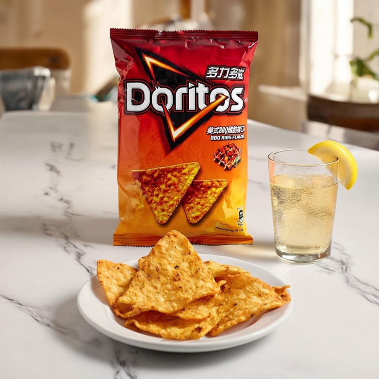 Corn Chips,Coriander+Garlic Beef Fillet+Spicy Garlic+BBQ Pork Ribs+Mexican Tacos,5Flavor,12.13oz【5 Combo Packs】 3
