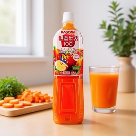 日本KAGOME可果美 蔬菜生活 胡萝卜苹果味果蔬汁 720ml