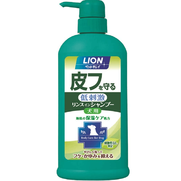 일본 LION 애완 동물 목욕 목욕 샤워 젤 탈취 샴푸 스킨 케어 천연 허브 향기 펌프 - 개용 550ml