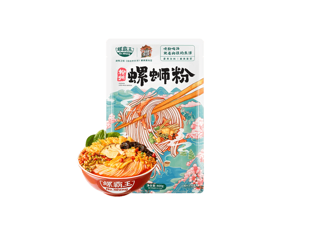 清美 　20包 海外版螺霸王 螺霸王柳州螺蛳粉菌菇味400g 【正版海外首发】【蘑菇屋同款】【螺霸王X