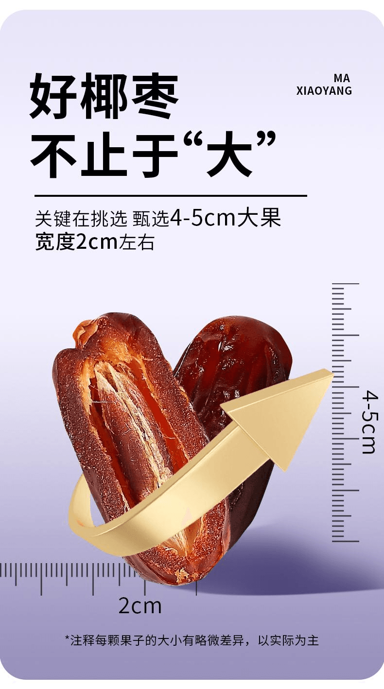 【中國直郵】 馬小養 新疆特產軟糯香甜免洗大果乾果脯零食精選新疆黑椰棗100g*1袋